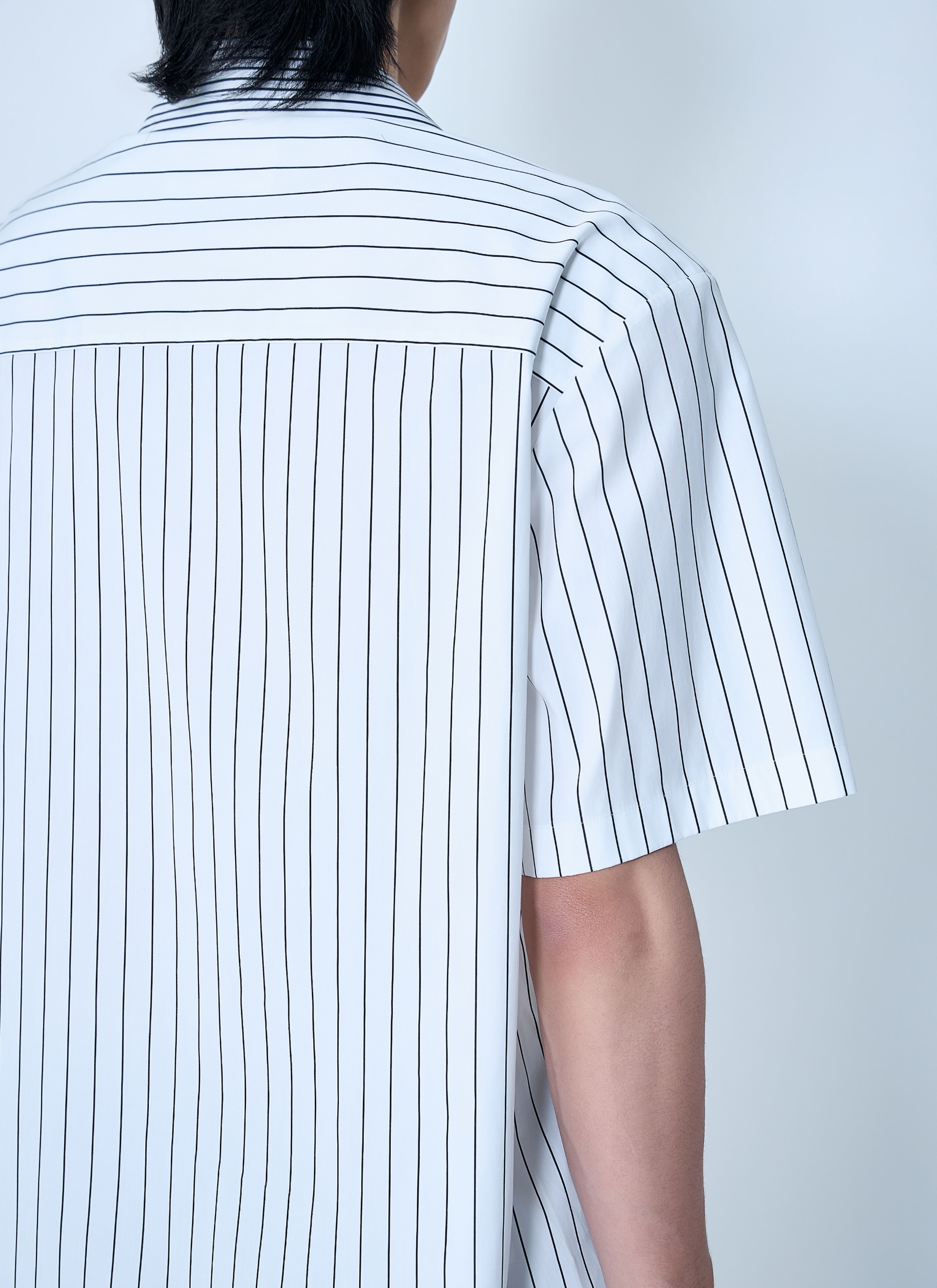 Jil Sander Men's' Boxy Fit Short Sleeve Shirt in White | LN-CC®