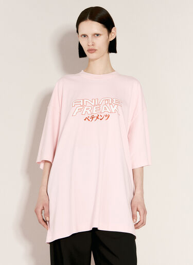 VETEMENTS アニメフリークTシャツ  ピンク vet0255002