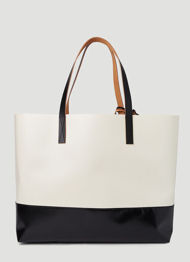 Marni Tribeca Shopping Tote Bag White mni0151030