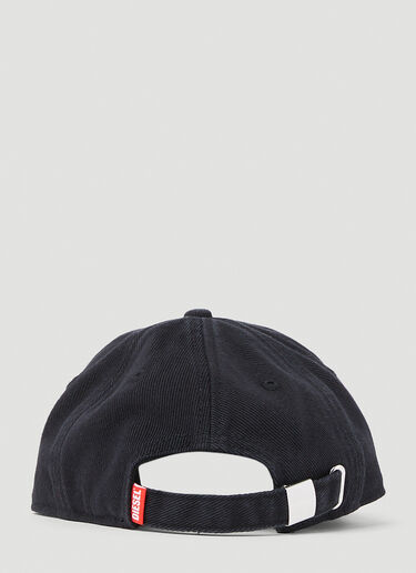 Diesel 로고 플라크 베이스볼 캡 블랙 dsl0253001