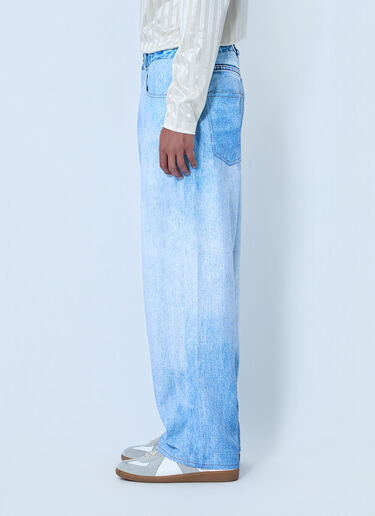 Metalwood Wide-Leg Denim Trousers Blue met0164012