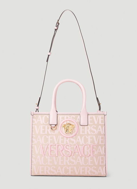 Versace Allover Small Tote Bag Black vrs0253025
