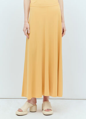 TOTEME Fluid Maxi Skirt Yellow tot0256007