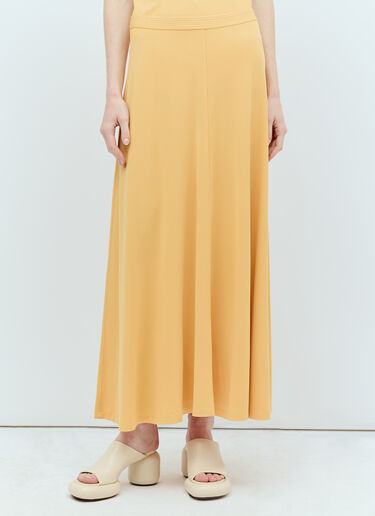 TOTEME Fluid Maxi Skirt Yellow tot0256007