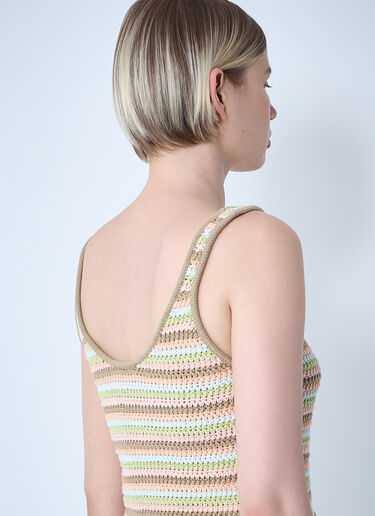 Chloé 크롭 로고 탱크탑  그린 chl0261020