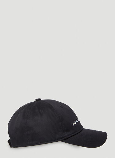 Vetements 프렌들리 로고 베이스볼 캡 블랙 vet0154018