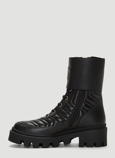 Gucci Frances Leather Boots   Black guc0241074