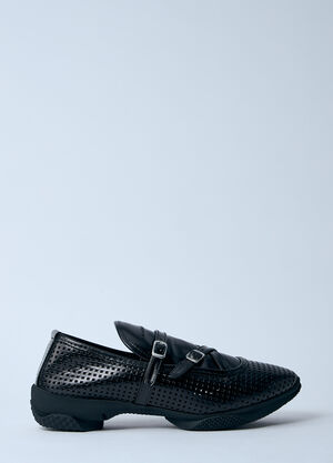 Miu Miu Sonia Buckle Loafers Natural miu0260025