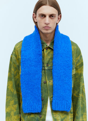 Acne Studios Knit Sleeve Scarf Blue acn0154048