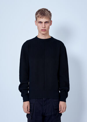 Rick Owens Fisherman Round Neck Sweater Black ric0165038