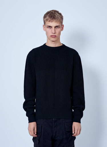 Rick Owens 渔夫圆领毛衣 黑色 ric0165038