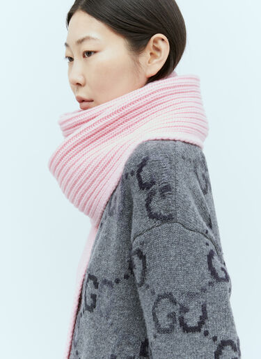 Double G Wool Cashmere Scarf Gucci Double G Wool Cashmere Scarf Pink guc0255113