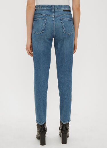 Slogan Embroidered Jeans Stella McCartney Slogan Embroidered Jeans Blue stm0233030