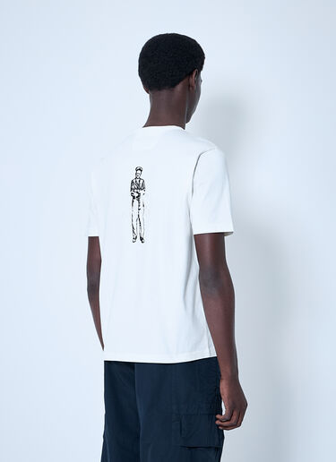 C.P. Company Mercerized Jersey Twisted British Sailor T-Shirt White pco0159013