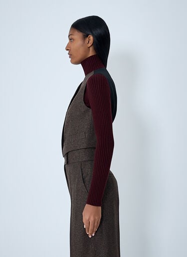 Wool Waistcoat Max Mara Wool Waistcoat Brown max0262065