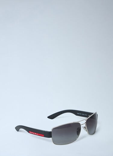 Logo Motif Sunglasses Prada Linea Rossa Logo Motif Sunglasses Black lpl0362004