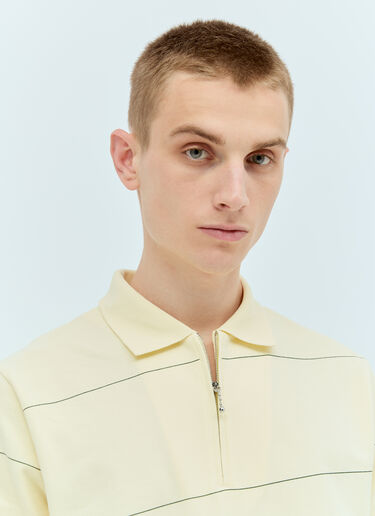 Burberry Striped Polo Shirt Yellow bur0155046