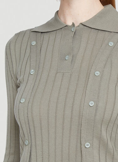 Jacquemus La Maille Baho Top Green jac0242093