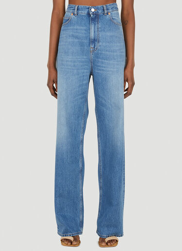 Valentino Wide Leg Archive Jeans Blue val0248002