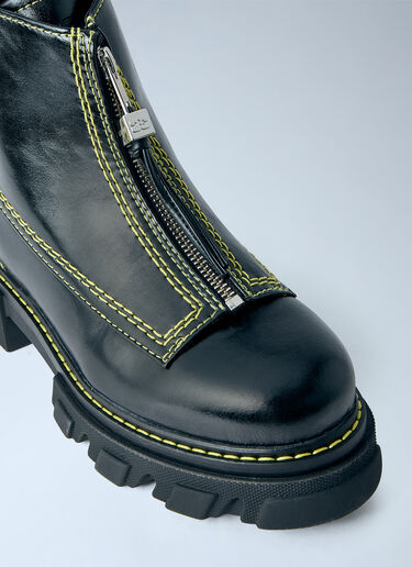 LN-CC® - GANNI: Cleated Boots - Black GANNI Cleated Boots Black gan0266016
