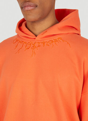 Ottolinger Otto Embroidered Hooded Sweatshirt Orange ott0348008