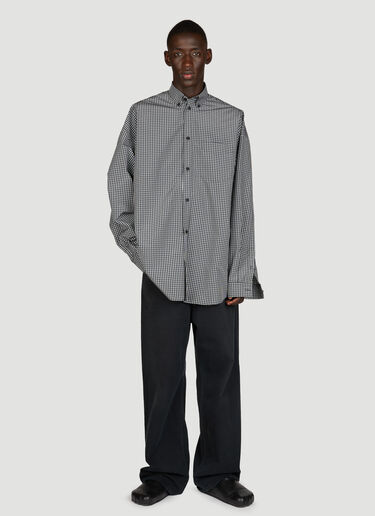 Balenciaga 穿孔宽松牛仔裤 黑色 bal0155010
