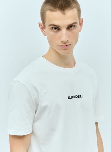 Jil Sander+ 徽标印花 T 恤 白色 jsp0156005