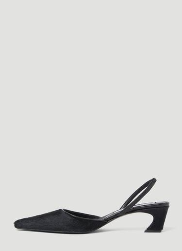 Hairy Slingback Heels Acne Studios Hairy Slingback Heels Black acn0254020