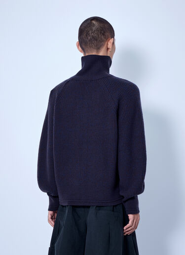 LN-CC® - Entire Studios: Blimp Full Zip Cardigan - Navy Entire Studios Blimp Full Zip Cardigan Navy ent0166046