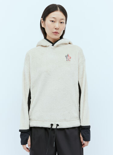 ロゴパッチ フード付きスウェットシャツ Moncler Grenoble ロゴパッチ フード付きスウェットシャツ ベージュ mog0253019