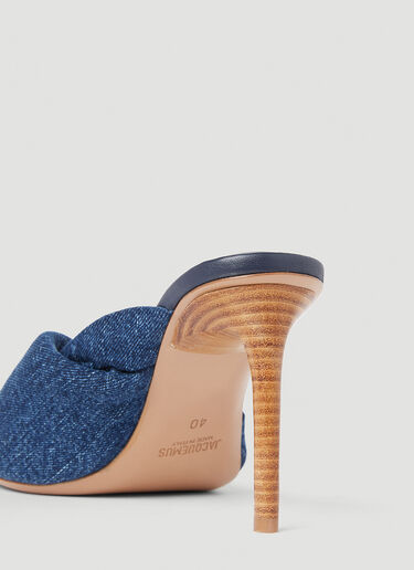 Jacquemus 레 바뉴 힐 뮬 블루 jac0251061
