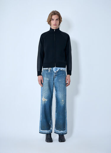 Acne Studios Logo Zip Cardigan Black acn0164027