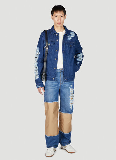 JW Anderson Distressed Denim Jacket Blue jwa0151010