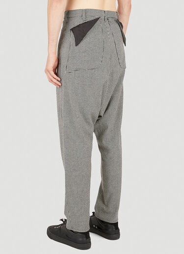 Sulvam Houndstooth Sarouel Pants Grey sul0150006