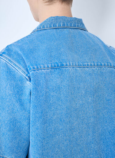 Marni Denim Shirt With Flower Motif Blue mni0159001