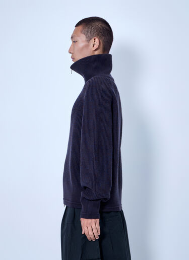 LN-CC® - Entire Studios: Blimp Full Zip Cardigan - Navy Entire Studios Blimp Full Zip Cardigan Navy ent0166046