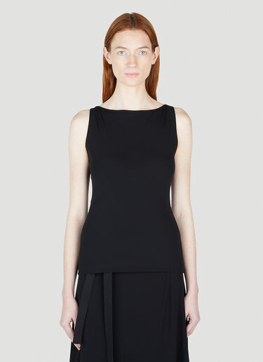 TOTEME Boat Neck Top Black tot0252013