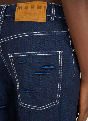 Marni Distressed Ripped Jeans Blue mni0150018
