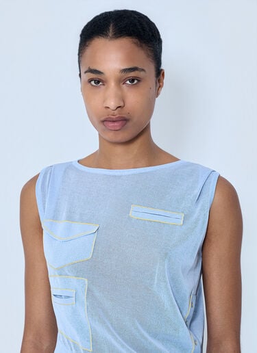 Kiko Kostadinov Kreiner Knit Top Blue kko0264008