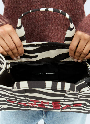 Marc Jacobs The Zebra Canvas Medium Tote Bag Black mcj0258005