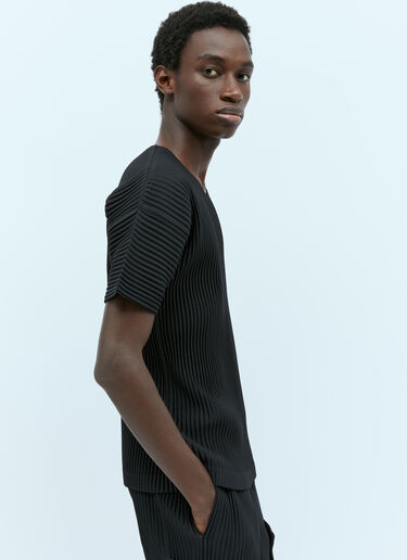 플리츠 티셔츠 Homme Plissé Issey Miyake 플리츠 티셔츠 블랙 hmp0154012