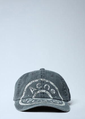Acne Studios Logo Motif Baseball Cap Black acn0162029