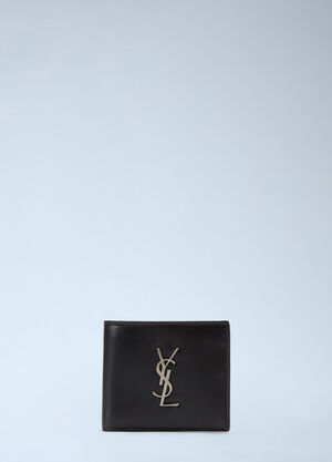Saint Laurent Cassandre Bi-Fold Wallet Black sla0136055