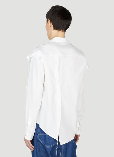 Sulvam Open Collar Shirt White sul0152001