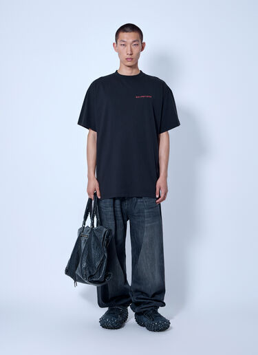 LN-CC® - Balenciaga: Pleated Baggy Jeans - Grey Balenciaga Pleated Baggy Jeans Grey bal0166010
