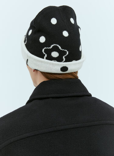 Kenzo Stamp Wool Beanie Hat Black knz0154031