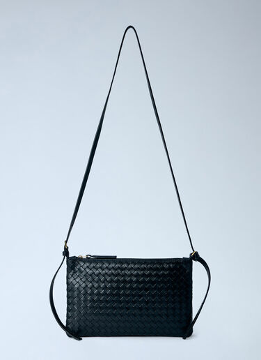 LN-CC® - Bottega Veneta: Intrecciato Piccolo Medium Pouch - Black Bottega Veneta Intrecciato Piccolo Medium Pouch Black bov0265049