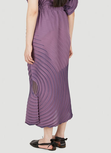 Issey Miyake Silence Pleats Skirt Purple ism0248001