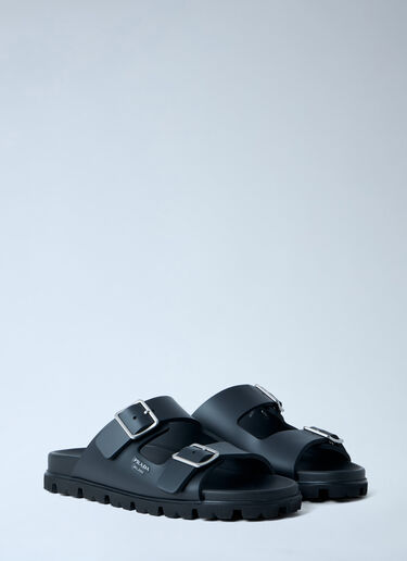 Prada Rubber Slides Black pra0263012