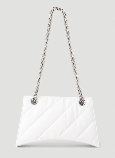 Balenciaga Crush Chain Shoulder Bag White bal0251090